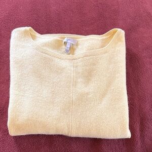 Joie Light Yellow Crew Neck Sweater